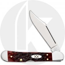 Case Mini CopperLock 25134 Knife - Peach Seed Jigged Mahogany Bone - 61749LCS