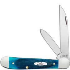 Case Copperhead Knife 25588 Caribbean Blue Bone 6249WSS