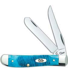 Case Mini Trapper Knife 25593 Caribbean Blue Bone 6207SS