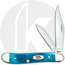 Case Peanut Knife 25596 Caribbean Blue Bone 6220SS