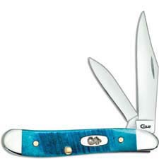 Case Peanut Knife 25596 Caribbean Blue Bone 6220SS