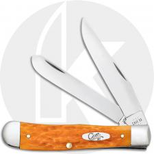 Case Trapper 26560 Knife - Peach Seed Jig Persimmon Orange Bone - 6254SS