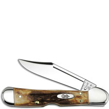Case Mini CopperLock Knife 00276 - Genuine Stag - 51749LSS - Discontinued - BNIB