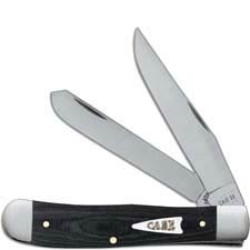 Case Trapper Knife 27730 Black Micarta 10254SS