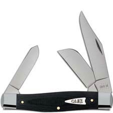 Case Large Stockman Knife 27732 Black Micarta 10375SS