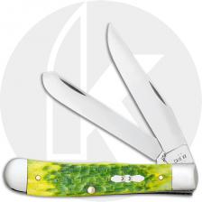 Case Trapper 27860 Knife - Jigged Green Apple Bone - 6254SS