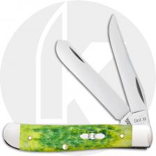 Case Mini Trapper 27861 Knife - Jigged Green Apple Bone - 6207SS