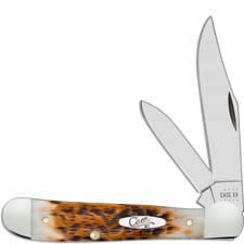 Case Copperhead Knife 30091 Amber Bone CV 6249CV