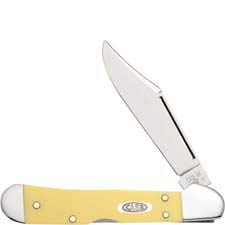 Case Mini CopperLock Knife 30116 Smooth Yellow CV 31749LCV