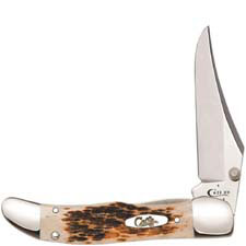 Case Kickstart Mid Folding Hunter 03015 Amber Bone SS Assisted Open 61265ACSS