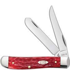 Case Mini Trapper Knife 31952 Dark Red Bone CV 6207CV