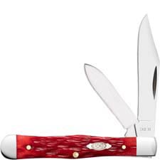 Case Small Swell Center Jack Knife 31959 - Dark Red Bone CS - 6225 1 / 2CS