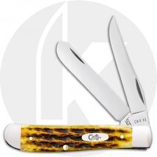 Case Mini Trapper 32271 Knife - Heritage Jigged Honeycomb Bone - 6207SS