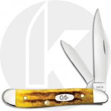 Case Peanut 32276 Knife - Heritage Jigged Honeycomb Bone - 6220SS