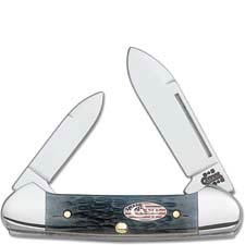 Case Baby Butterbean Knife 03514 - Stars and Stripes - Pitch Black Bone - 62132SS - Discontinued - BNIB