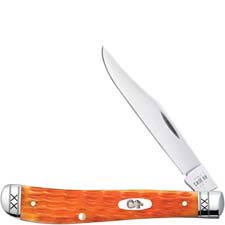 Case Slimline Trapper Knife 35814 - Cayenne Bone - 61048SS