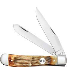 Case Trapper Knife 36720 Burnt Cream Bone 6254SS