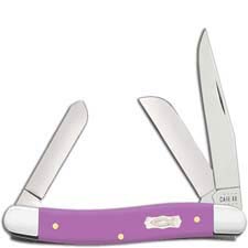Case Medium Stockman Knife 39162 Lilac Ichthus 4318SS
