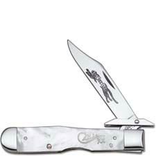Case Cheetah Knife 03921 - Mother of Pearl - Silver Script - 8111 1 / 2LSS - Discontinued - BNIB