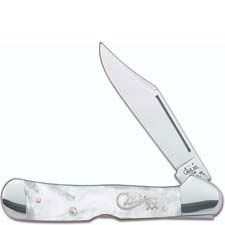 Case CopperLock Knife 03923 - Mother of Pearl - Silver Script - 81549LSS - Discontinued - BNIB