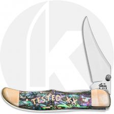 Case Tested XX Mid Folding Hunter 03932 Knife - Abalone - 81265LCSS - Discontinued - BNIB