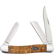 Case Medium Stockman Knife 47122 - Yellow Curly Oak - 7318SS