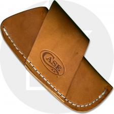 Case 50232 Horizontal Carry Leather Belt Sheath for Larger Case Folding Knives USA Made
