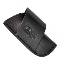 Case Side Draw Belt Sheath - Medium - Black Leather - 52238