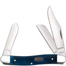 Case Stockman Knife 52805 Smooth Mediterranean Blue Bone 6347SS