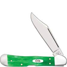 Case CopperLock Knife 52823 Smooth Brilliant Green Bone 61549LSS