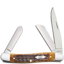 Case Medium Stockman Knife 52834 Jigged Antique Bone 6318SS