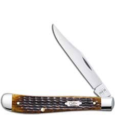 Case Slimline Trapper Knife 52839 Jigged Antique Bone 61048SS