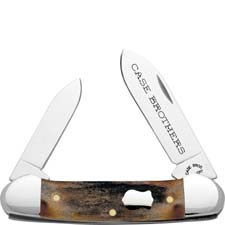 Case Canoe Knife 05290 - Case Brothers - Genuine Stag - 52131SS - Discontinued - BNIB