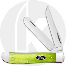 Case Mini Trapper 53034 Knife - Smooth Green Apple Bone - 6207SS