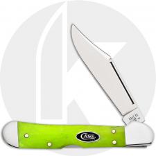 Case Mini CopperLock 53036 Knife - Smooth Green Apple Bone