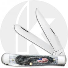 Case Trapper 53060 Knife - Sawcut Jigged Gray Bone - 6254SS