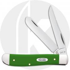 Case Mini Trapper 53391 Knife - Smooth Green Synthetic - 4207SS