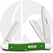 Case Medium Stockman 53392 Knife - Smooth Green Synthetic - 4318SS