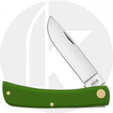 Case Sod Buster Jr 53395 Knife - Smooth Green Synthetic - 4137SS