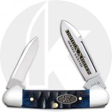 Case XX Baby Butterbean 53982 Knife - Gator Jigged Ocean Blue Bone - 62132SS