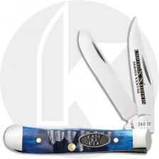 Case XX Tiny Trapper 53984 Knife - Gator Jigged Ocean Blue Bone - 62154SS