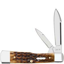 Case Gunstock Knife 55224 Pocket Worn Antique Bone 62130SS