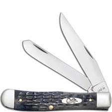 Case Trapper Knife 58410 Pocket Worn Gray Bone CV 6254CV