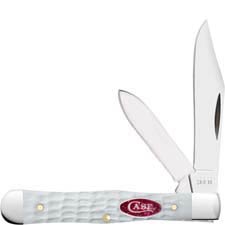 Case Small Swell Center Jack Knife 60193 - White Synthetic SparXX - 6225 1 / 2SS