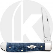 Case XX Mini Trapper 60511 Knife - Blue Denim Canvas Laminate - 10107SS