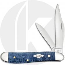 Case XX Peanut 60514 Knife - Blue Denim Canvas Laminate - 10220SS