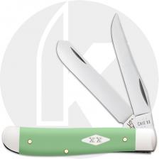 Case Mini Trapper 63831 Knife - Smooth Mint Green Synthetic - 4207SS