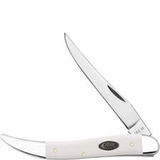 Case Medium Texas Toothpick Knife 63962 - White Synthetic - 410094SS