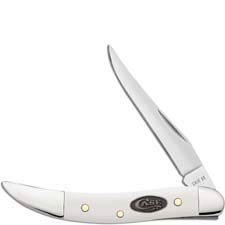 Case Small Texas Toothpick Knife 63964 - White Synthetic - 410096SS