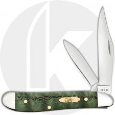 Case Peanut 64074 Knife - Smooth Kelly Green Curly Oak - 7220SS